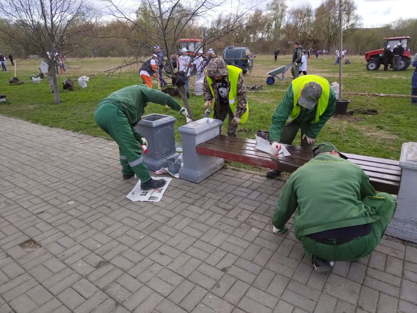 субботник, Мытищи, лавочки, благоустройство
