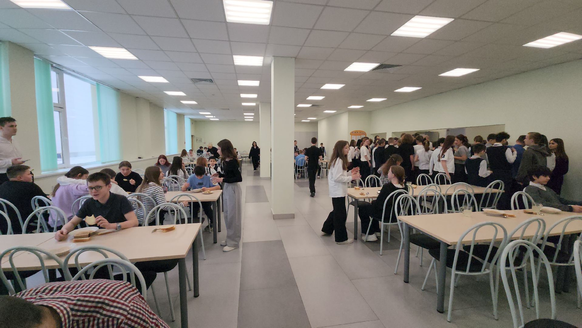 пушкино, новая школа, ученики,спорт, численность,новое оборудование, учебный процесс,