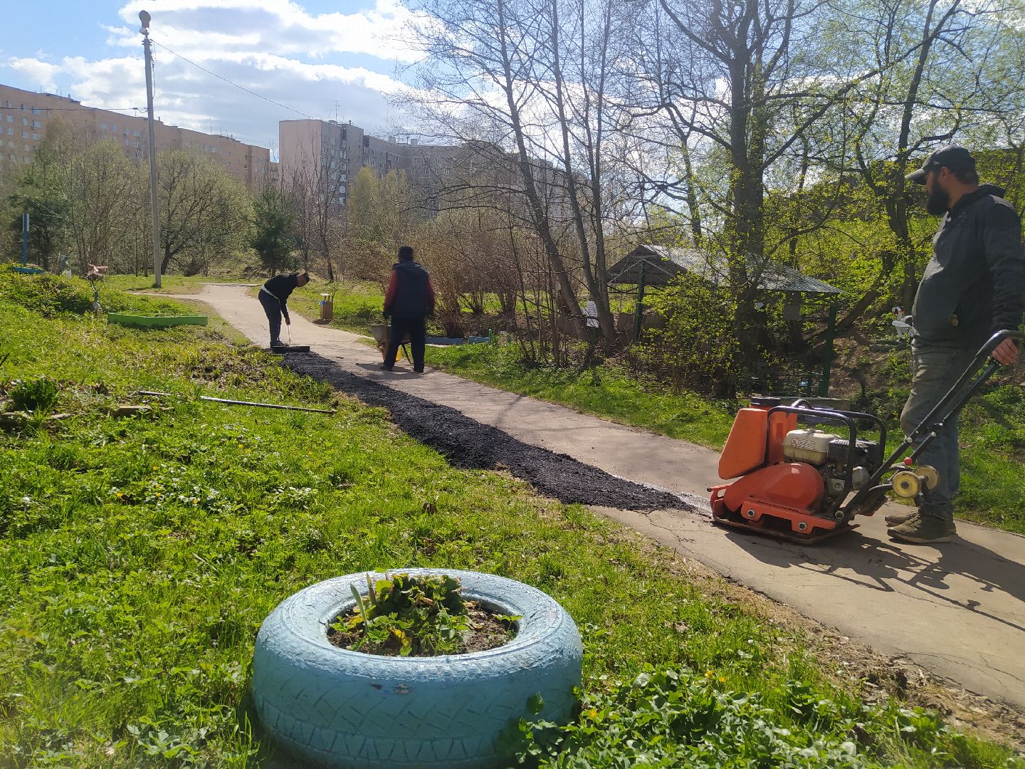 благоустройство, субботник, Нахабино, уборка, святой источник