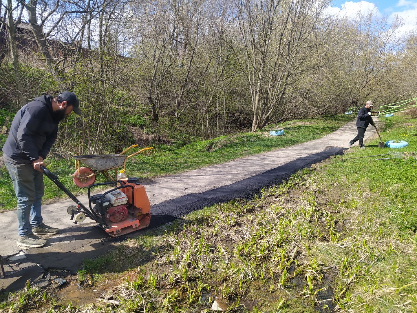 благоустройство, субботник, Нахабино, уборка, святой источник