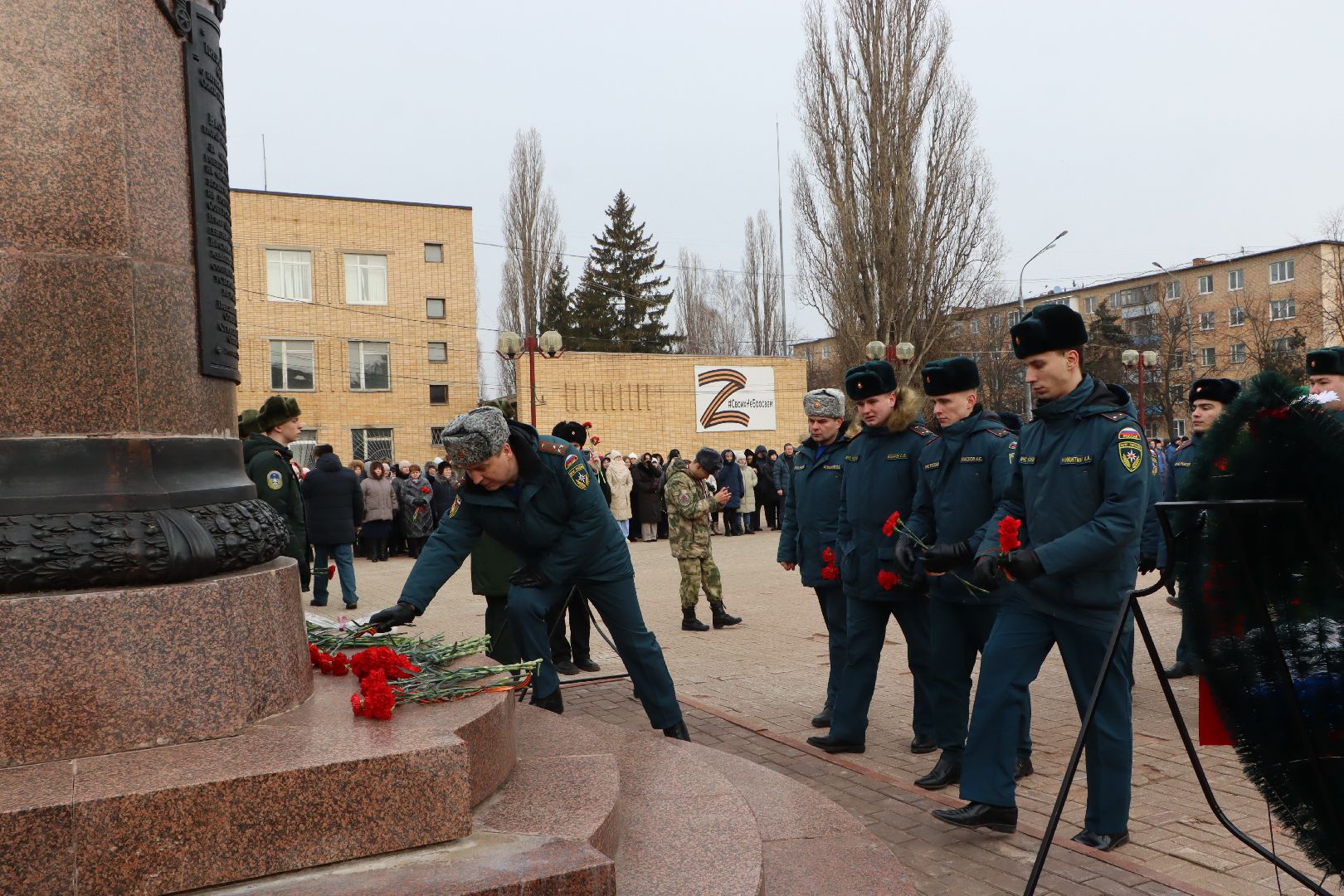 125 лет Чуйкову, Серебряные Пруды, возложение, сталинградская битва, маршал чуйков, внук маршала чуйкова, внук маршала баграмяна, площадь чуйкова,