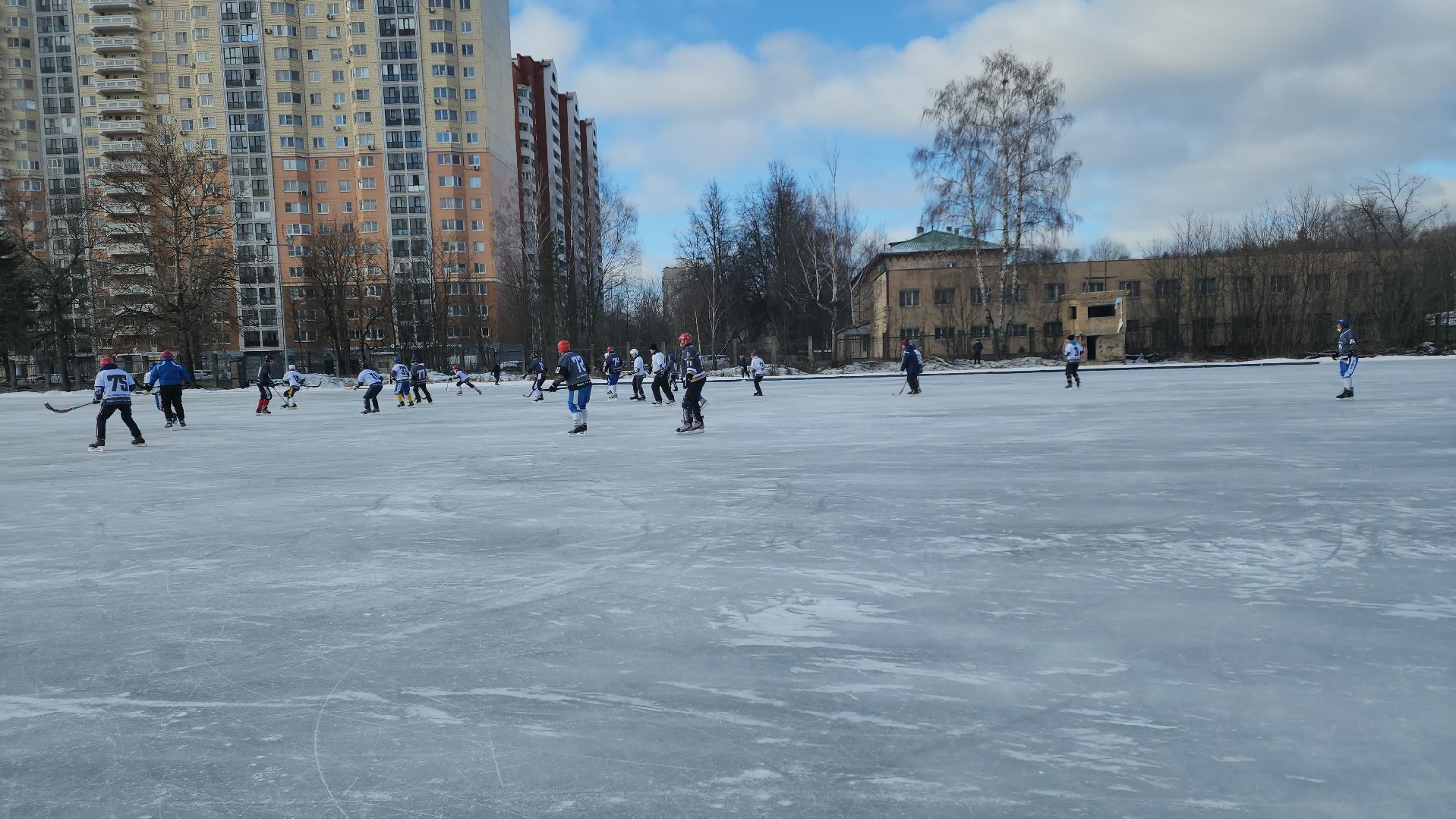 хоккей с мячом, товарищеский матч, спорт, балашиха, криогенмаш,