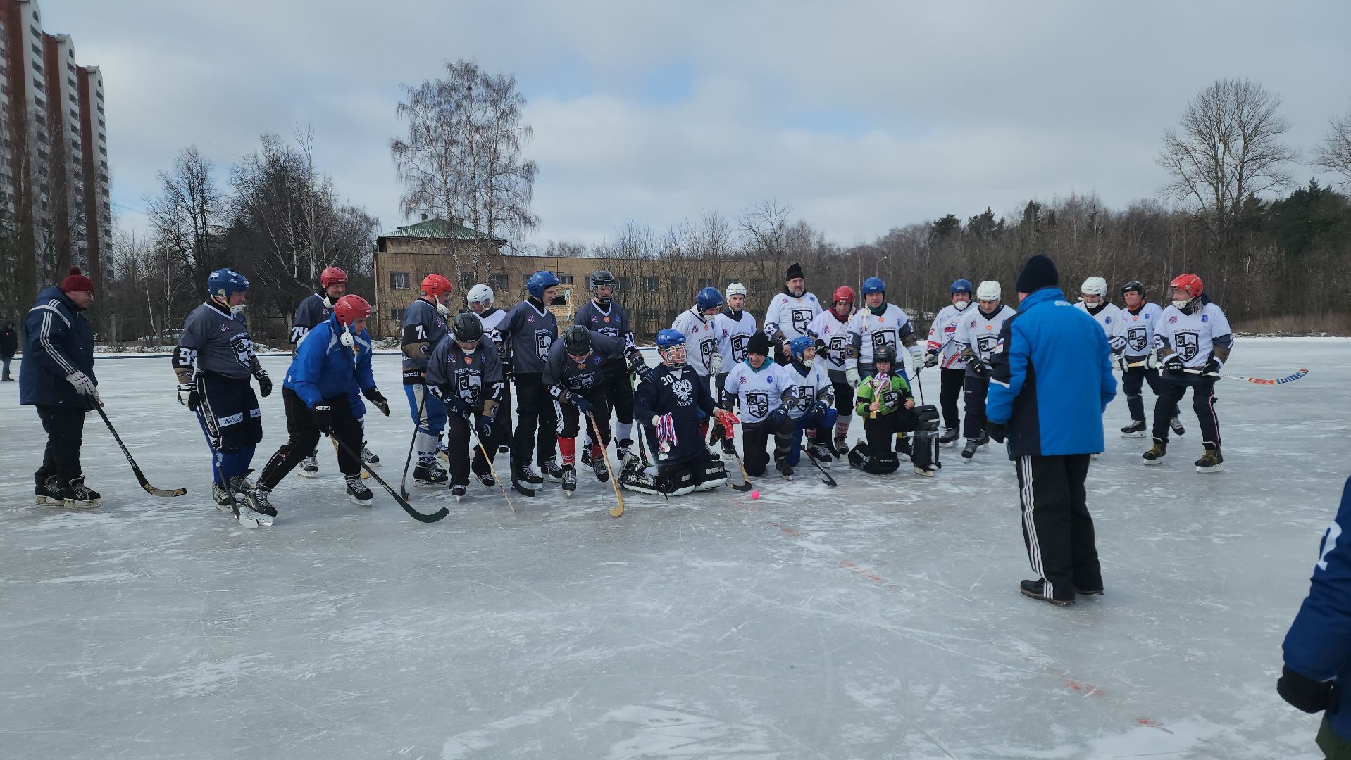 хоккей с мячом, товарищеский матч, спорт, балашиха, криогенмаш,
