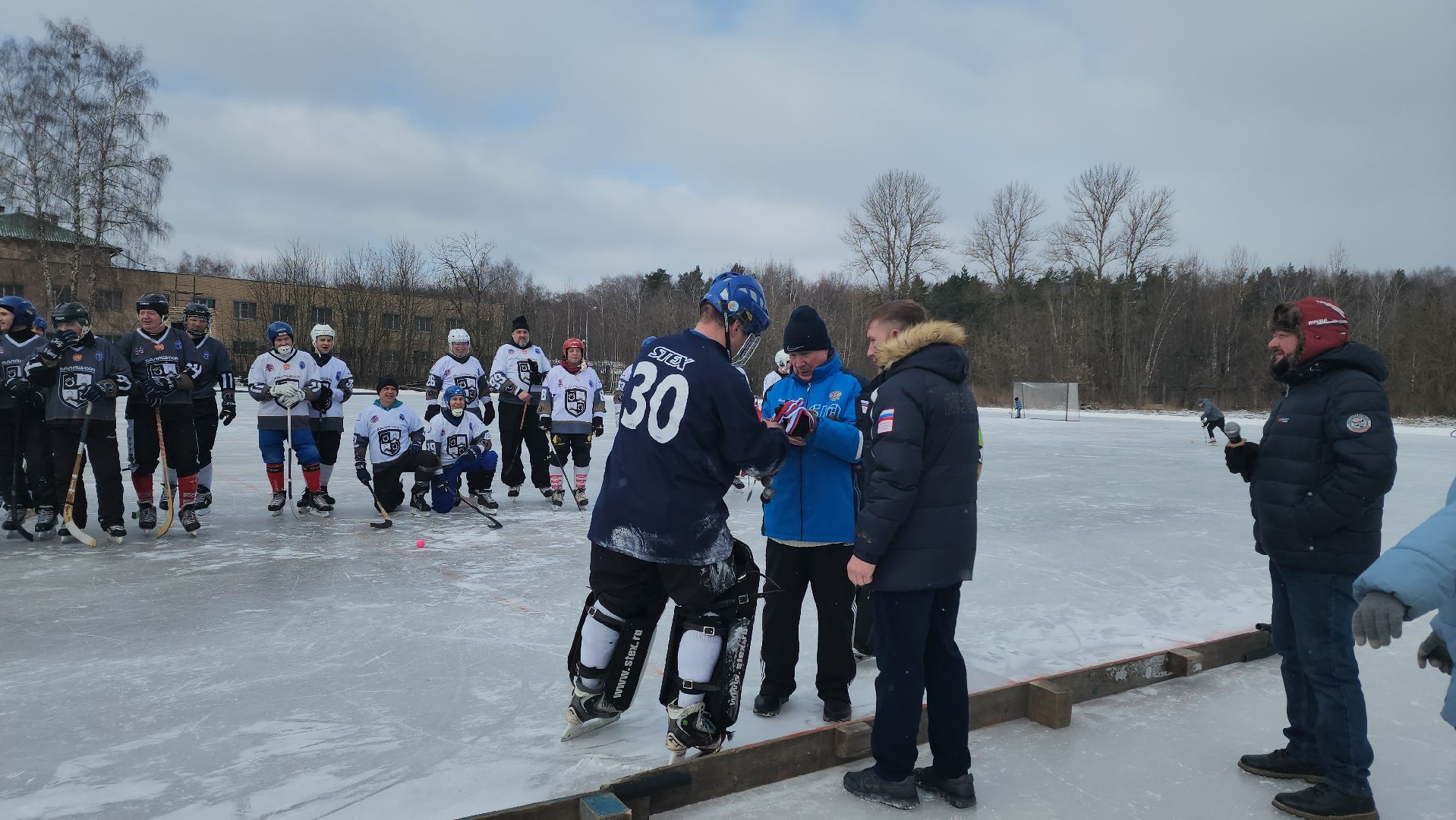хоккей с мячом, товарищеский матч, спорт, балашиха, криогенмаш,