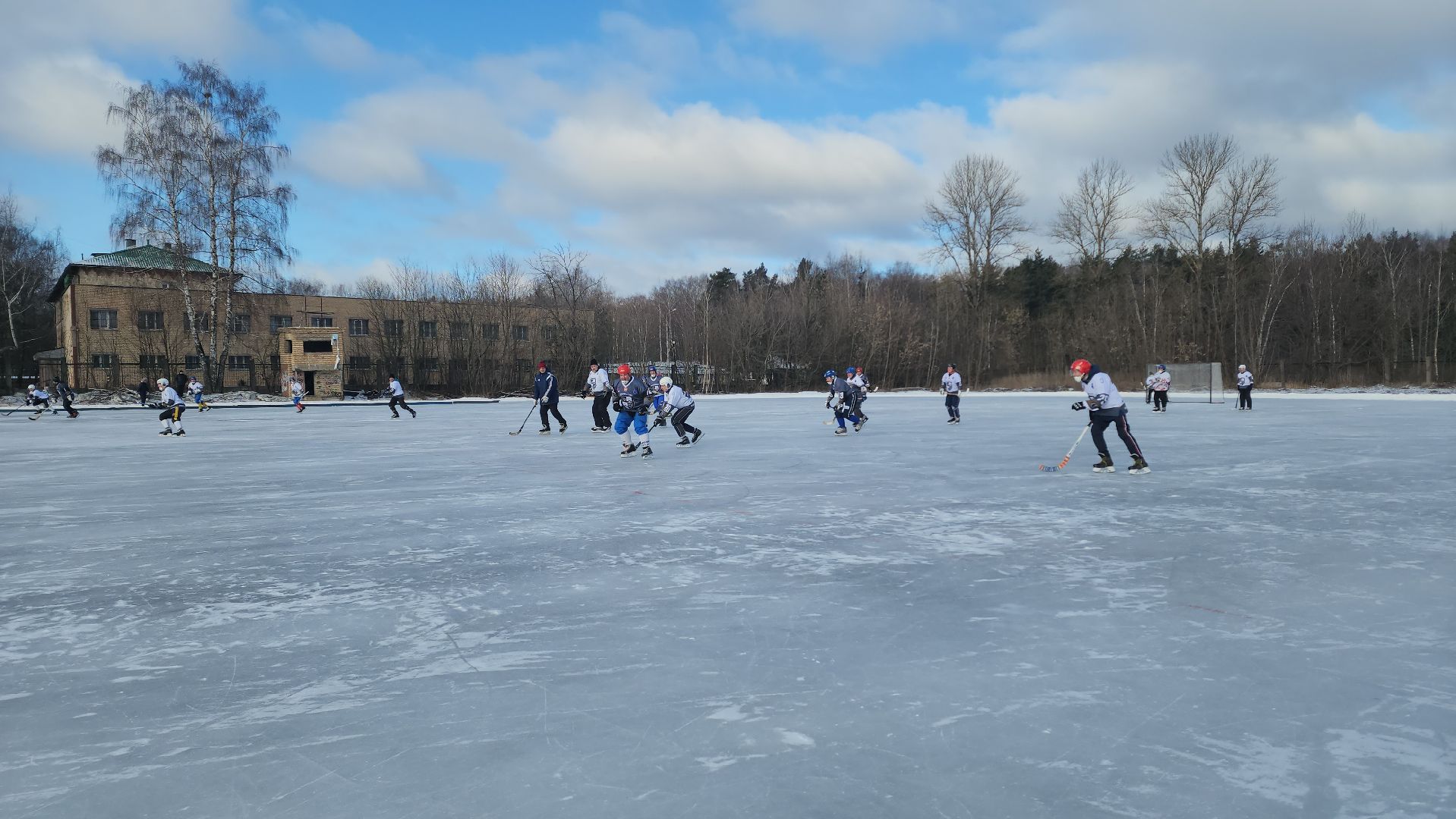 хоккей с мячом, товарищеский матч, спорт, балашиха, криогенмаш,