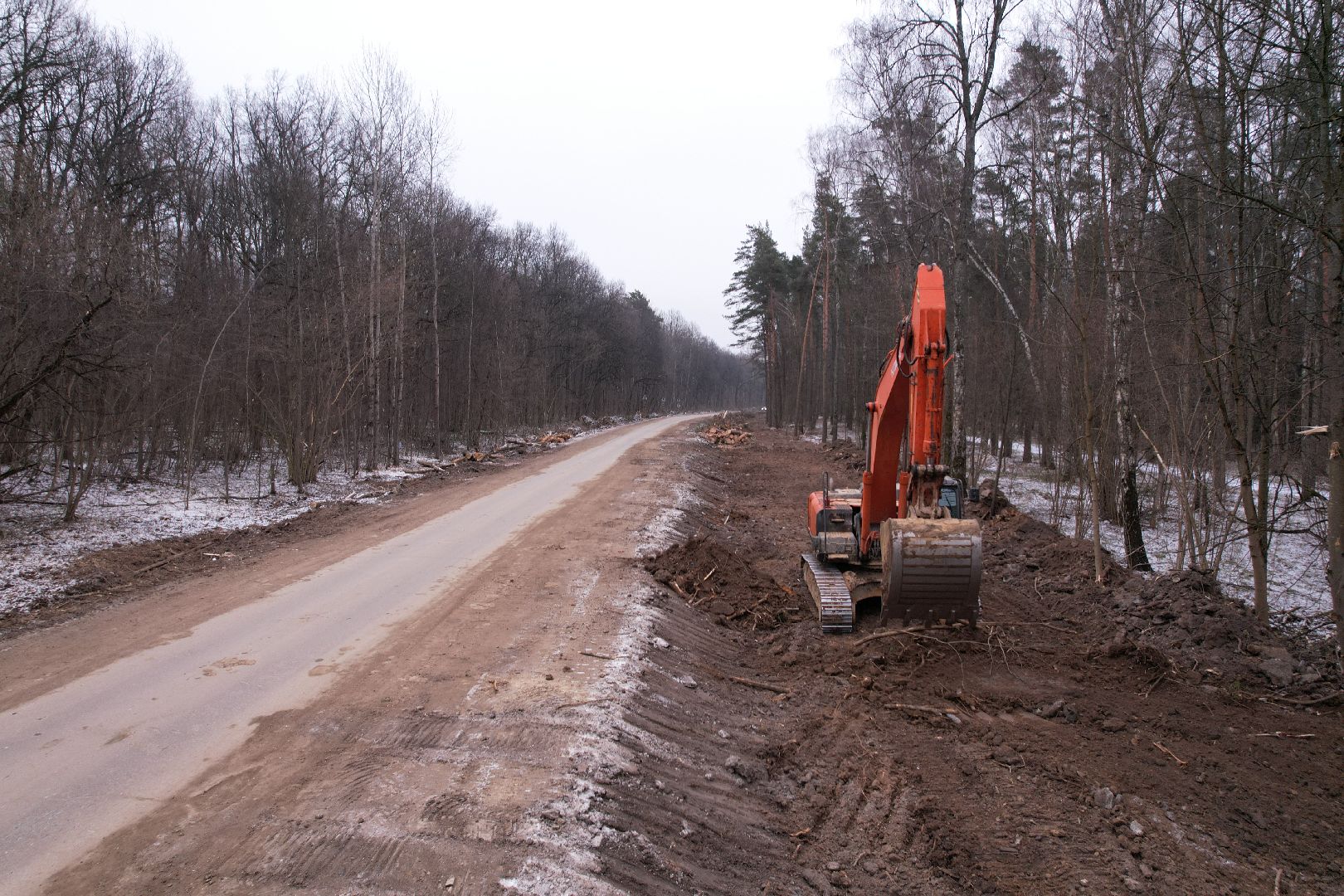 видео с коптера, дороги, подольск, строительство,