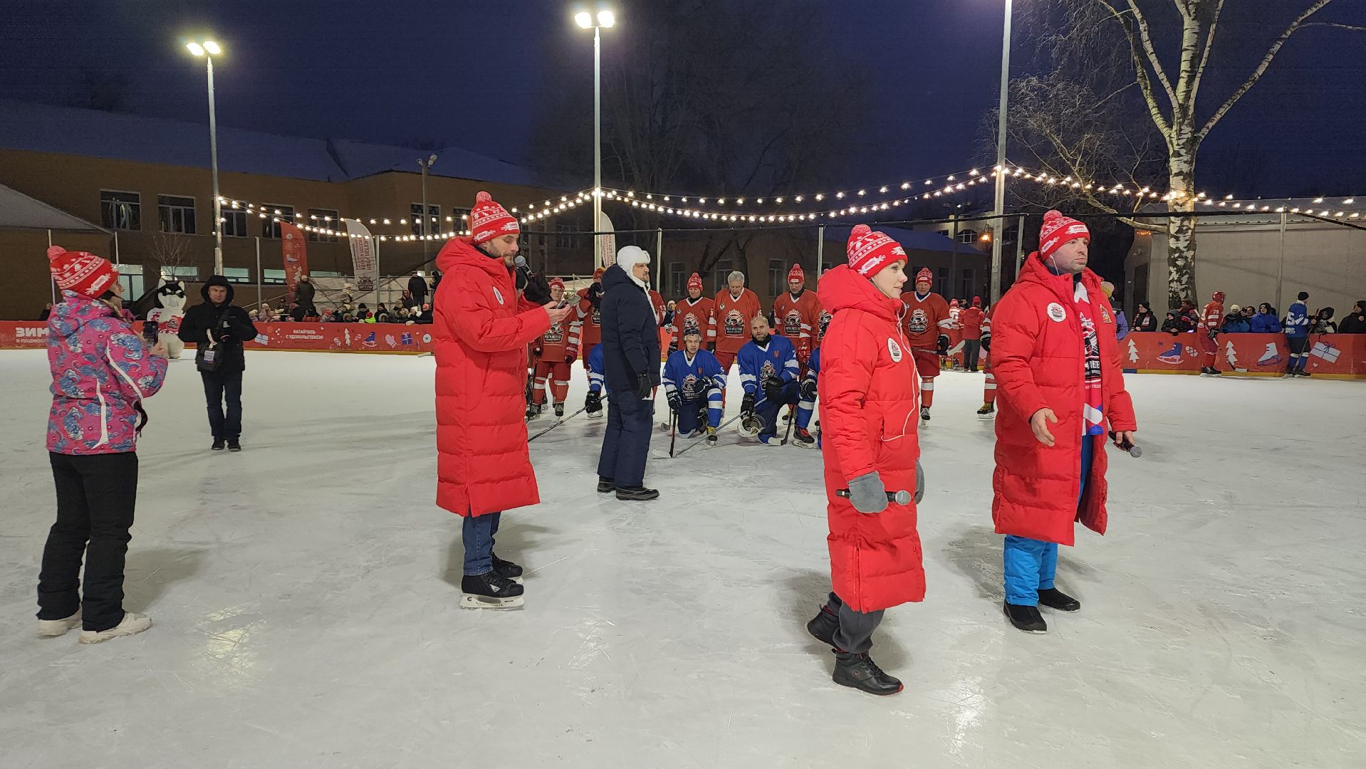 пушкино, центральный парк, легенды хоккея,звезды спорта,хоккей в парке, спорт в парке,