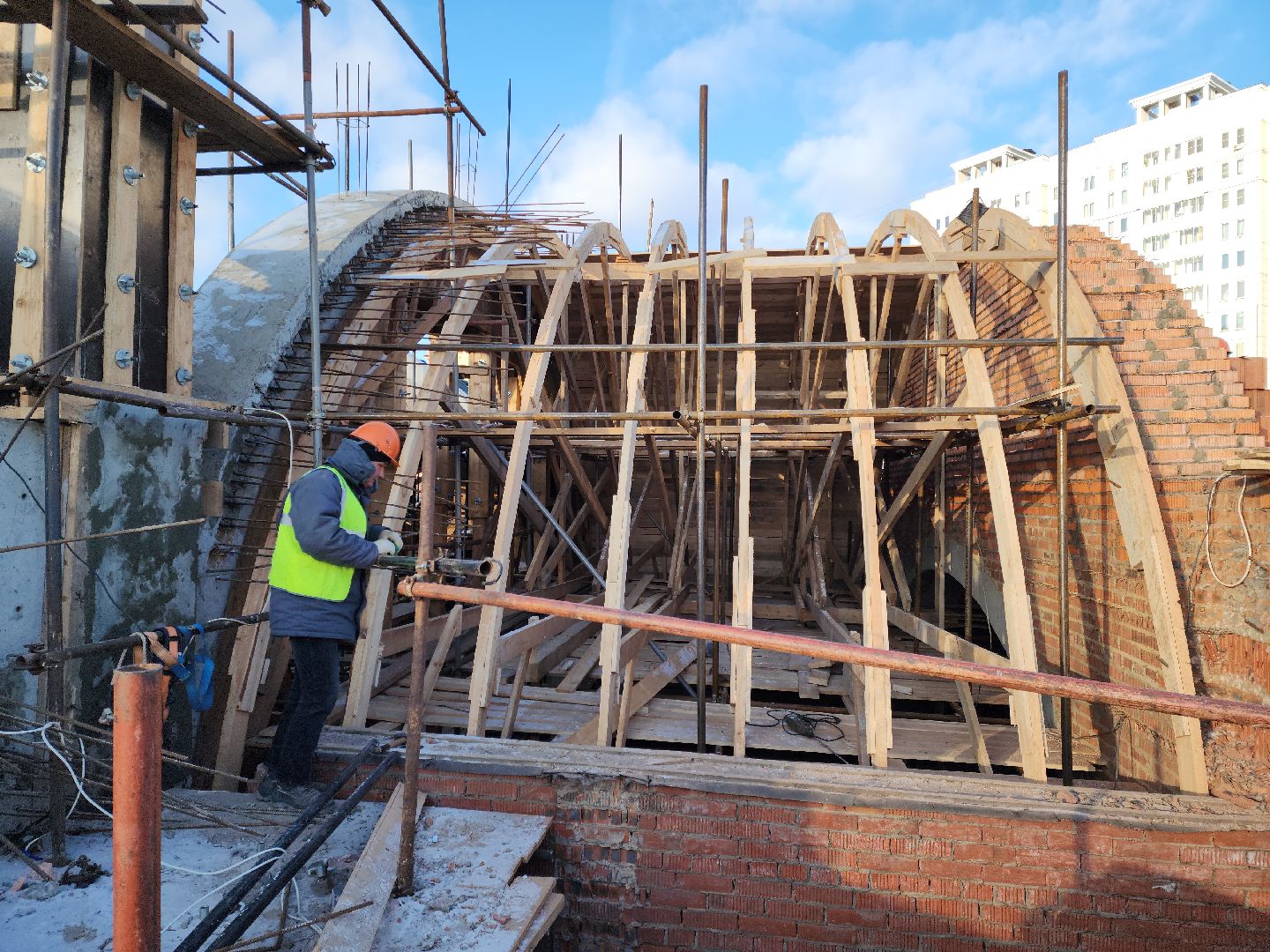 Подольск, Никольский храм, строительство, вертикалки,