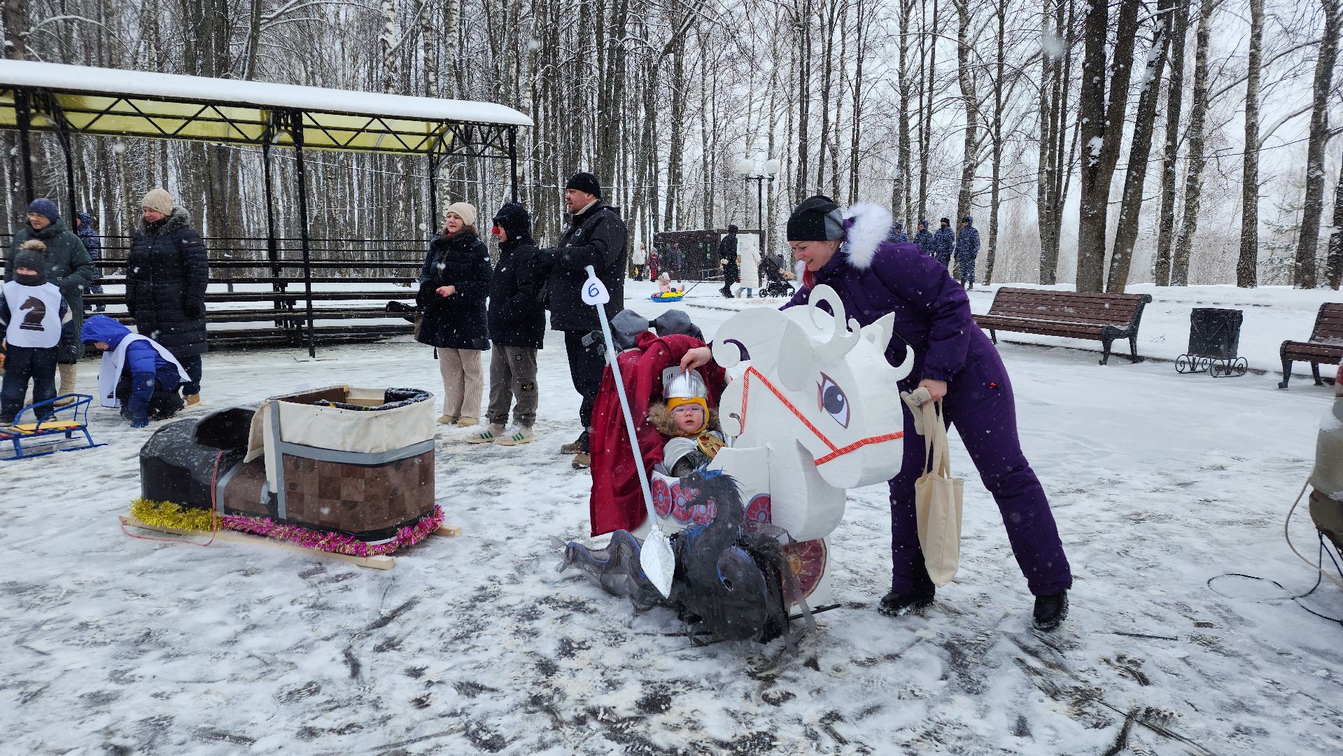 волоколамск, Фестиваль санок, зима в подмосковье,