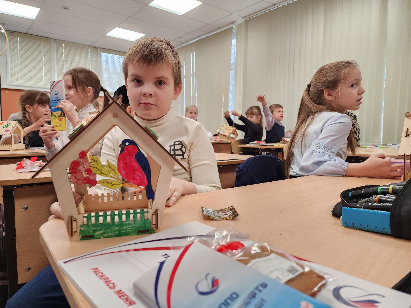 вертикалки, луховицы, Акция покорми птиц, гимназия 10,