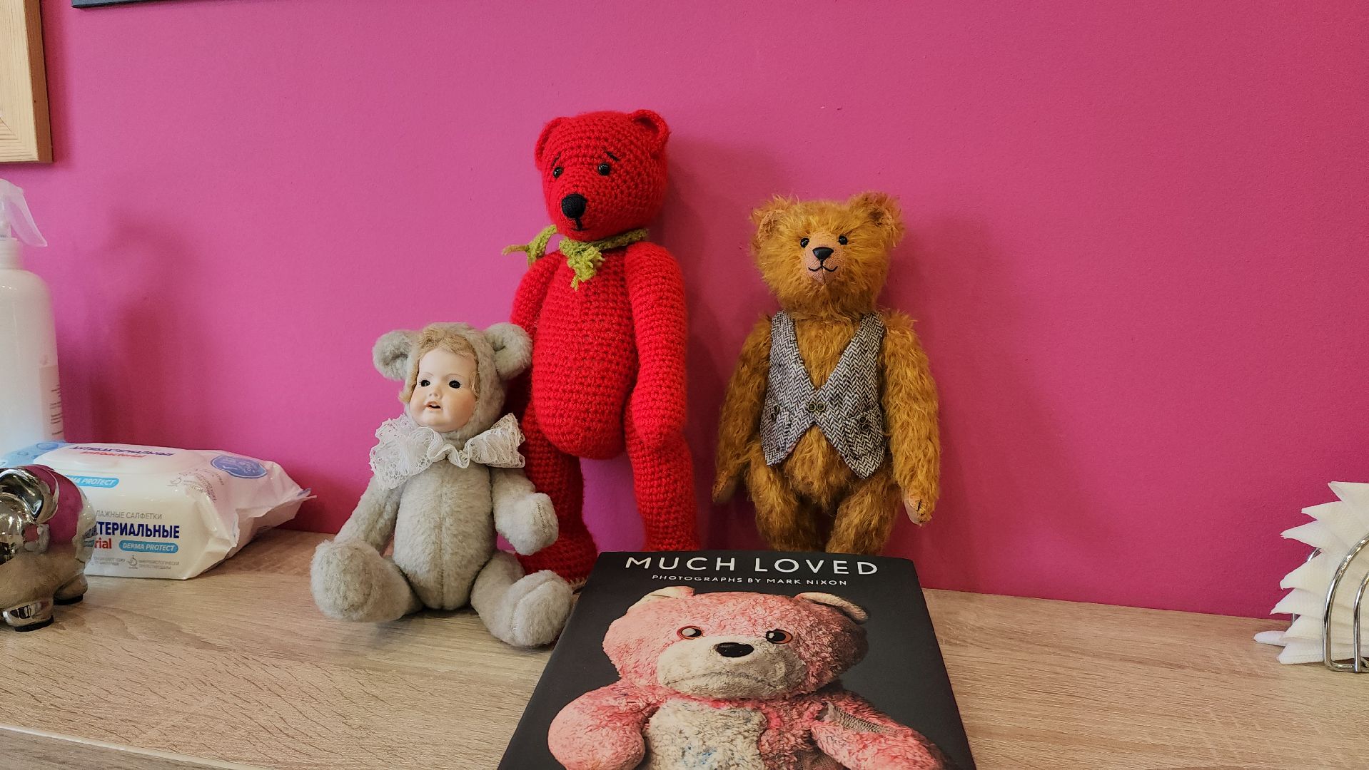 вертикалки, красный мишка, коллекционер,