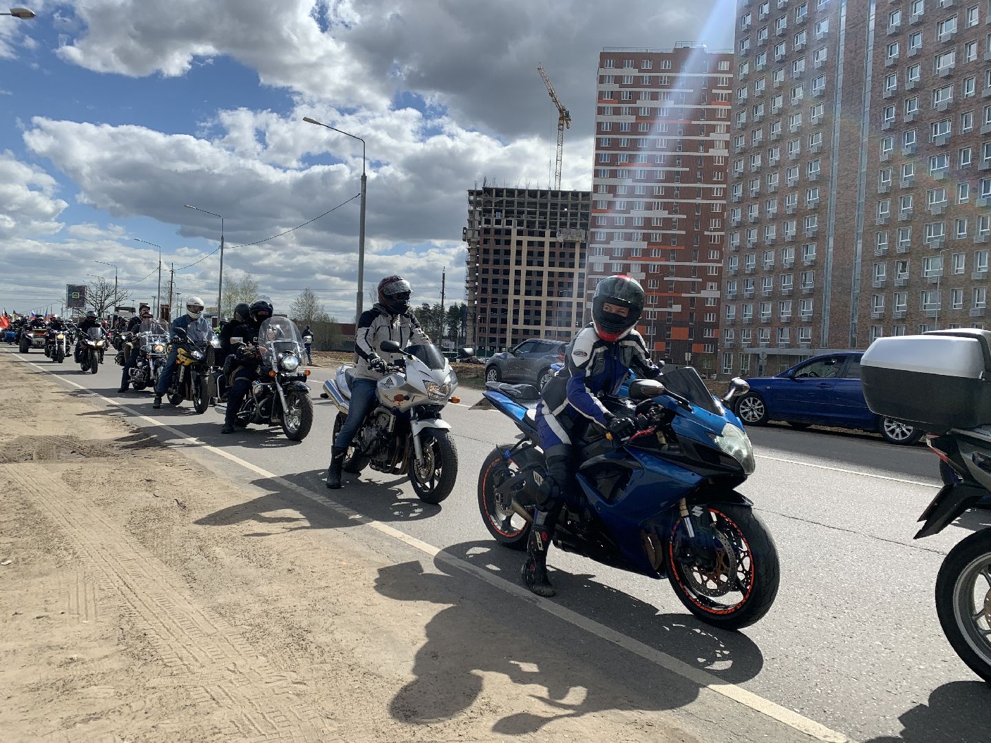 Балашиха, Подмосковье, мотосезон, субботники, Ночные волки