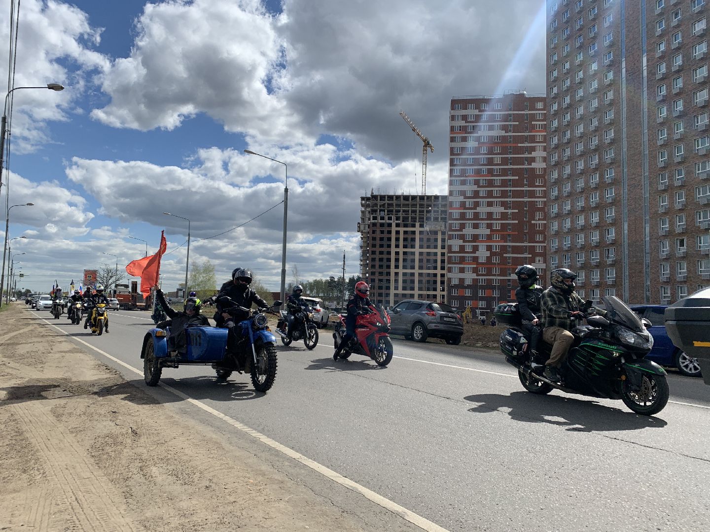 Балашиха, Подмосковье, мотосезон, субботники, Ночные волки