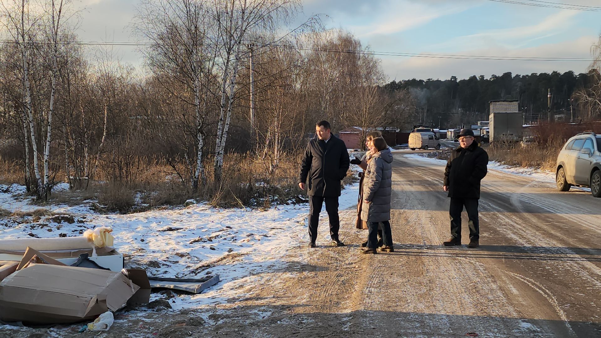Люберцы, глава городского округа люберцы владимир волков, выездная администиация, контейнерная площадка,