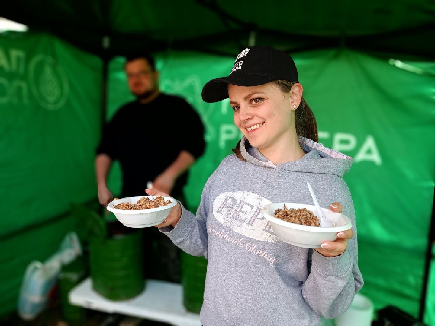 Можайск, Можайский городской округ, Подмосковье, субботник, солдатская каша, чай, уборка территории, жители