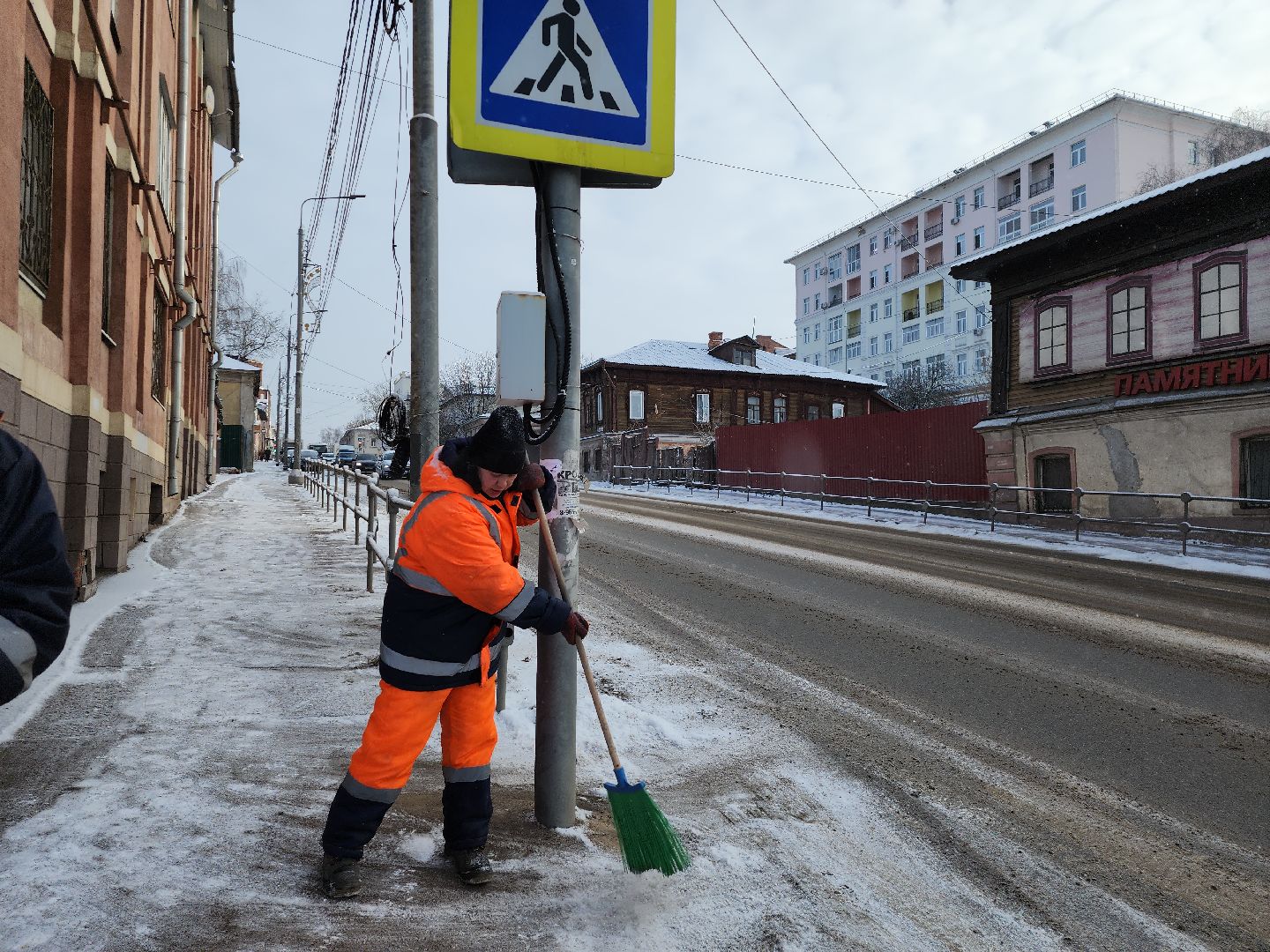 серпухов, Подмосковье, Уборка снега,