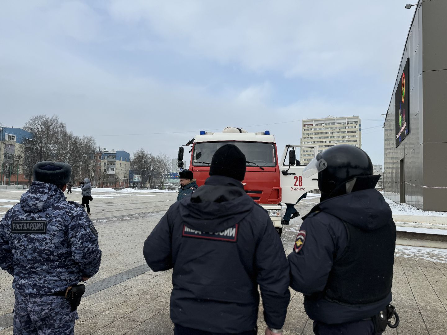 антитеррористическая тренировка, Экстренные службы, кинотеатр искра, Эвакуация, ленинский городской округ,