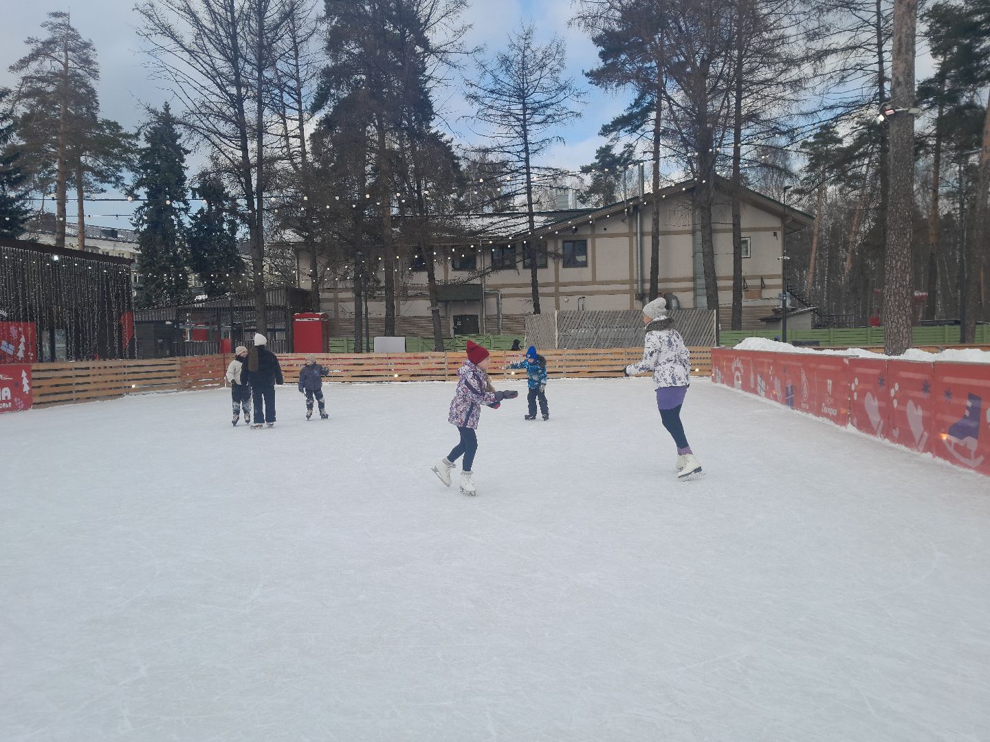 каток, балашиха, семья, развлечение, отдых, парк,