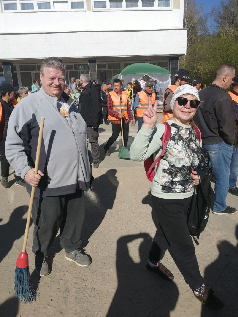 субботник, общеобластной субботник, Протвино, инвентарь, порядок