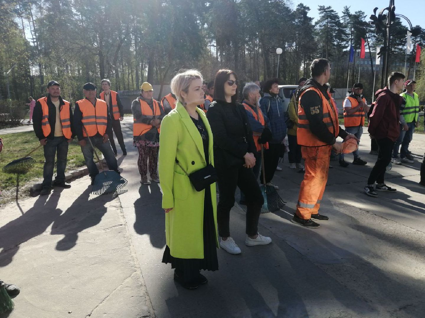 субботник, общеобластной субботник, Протвино, инвентарь, порядок