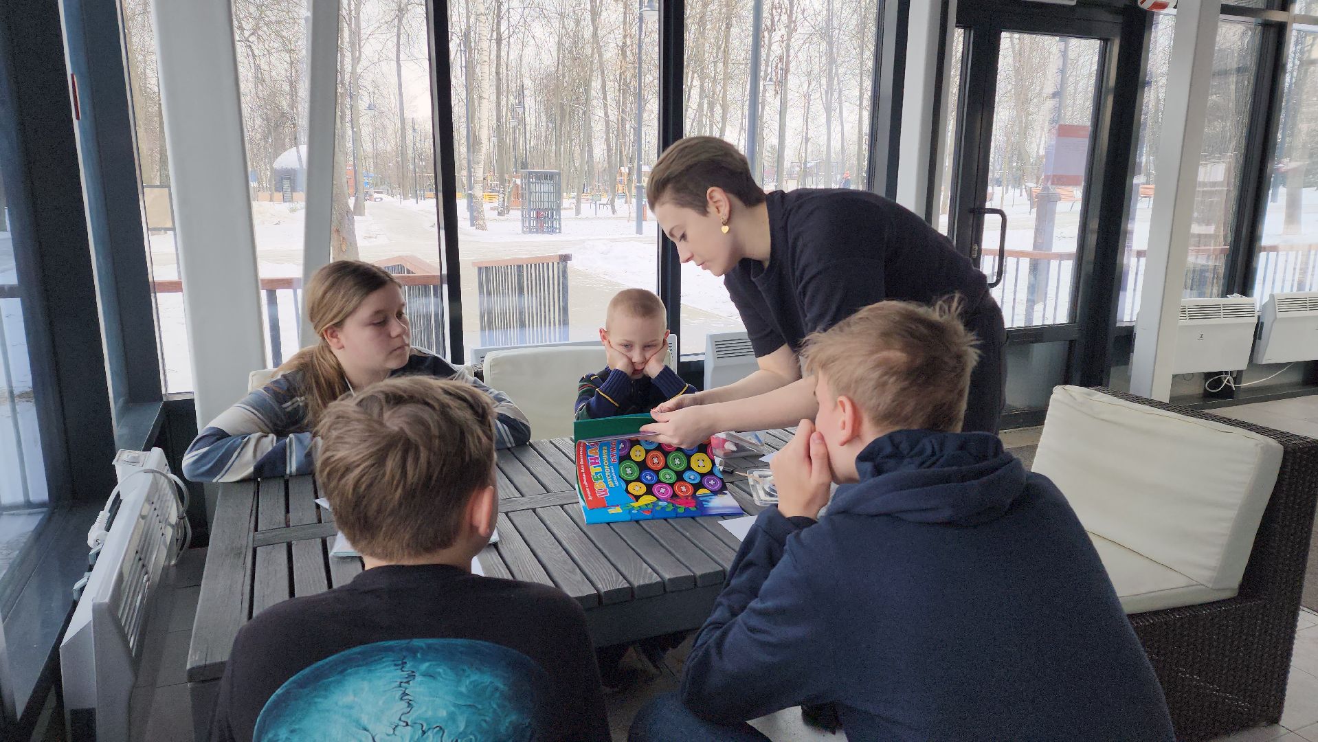 23 февраля, Парк Киово, открытка, вертикалки