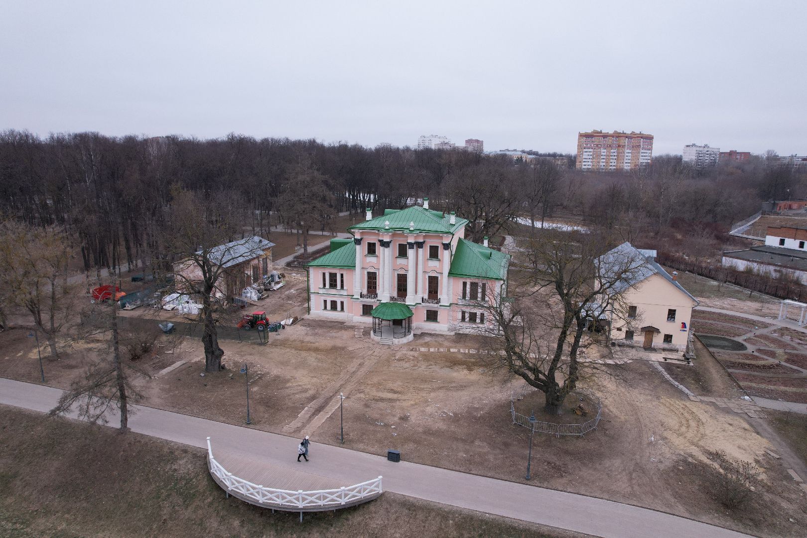 видео с коптера, воскресенск, усадьба кривякино, культура,