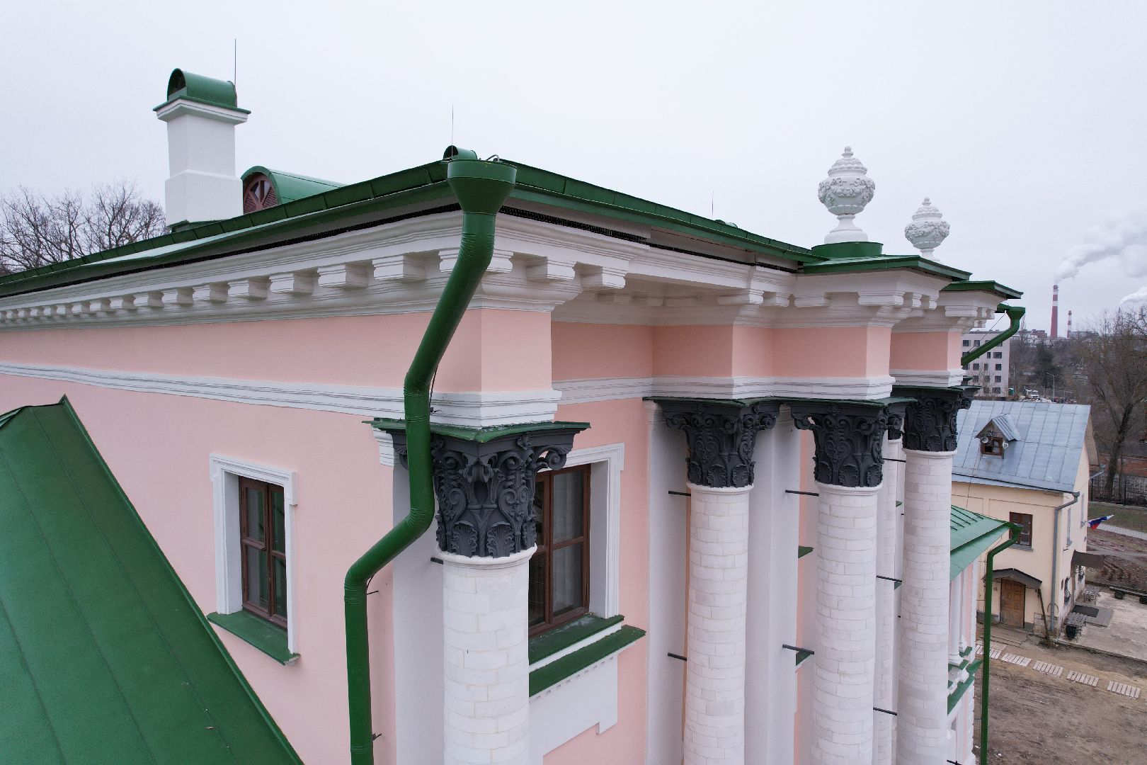 видео с коптера, воскресенск, усадьба кривякино, культура,