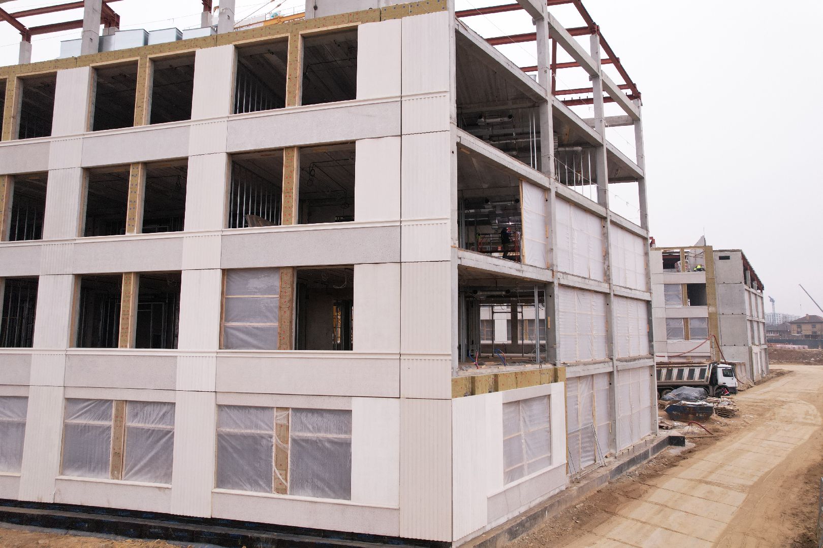 видео с коптера, ленинский городской округ, школа, строительство, жк первый квартал,