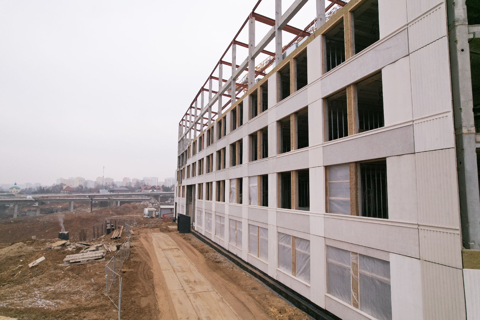 видео с коптера, ленинский городской округ, школа, строительство, жк первый квартал,