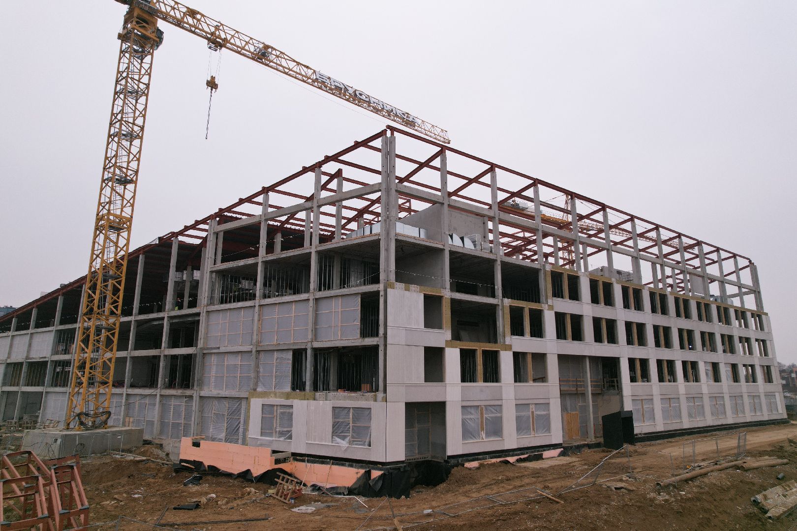 видео с коптера, ленинский городской округ, школа, строительство, жк первый квартал,