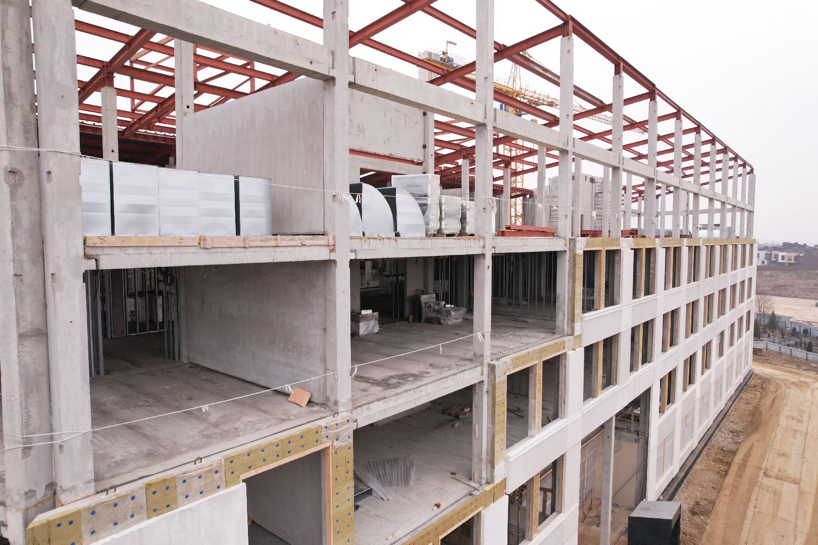 видео с коптера, ленинский городской округ, школа, строительство, жк первый квартал,