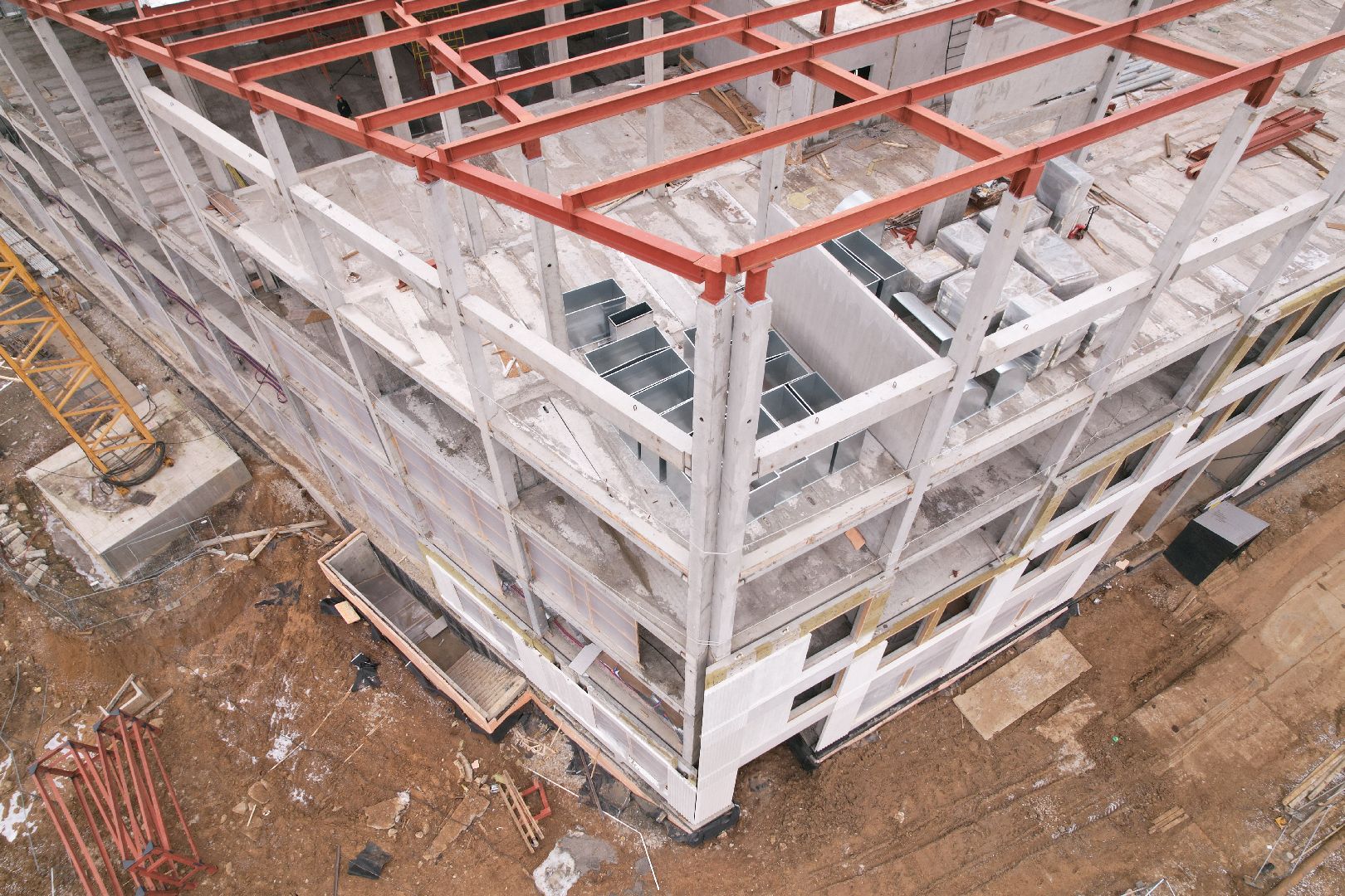 видео с коптера, ленинский городской округ, школа, строительство, жк первый квартал,