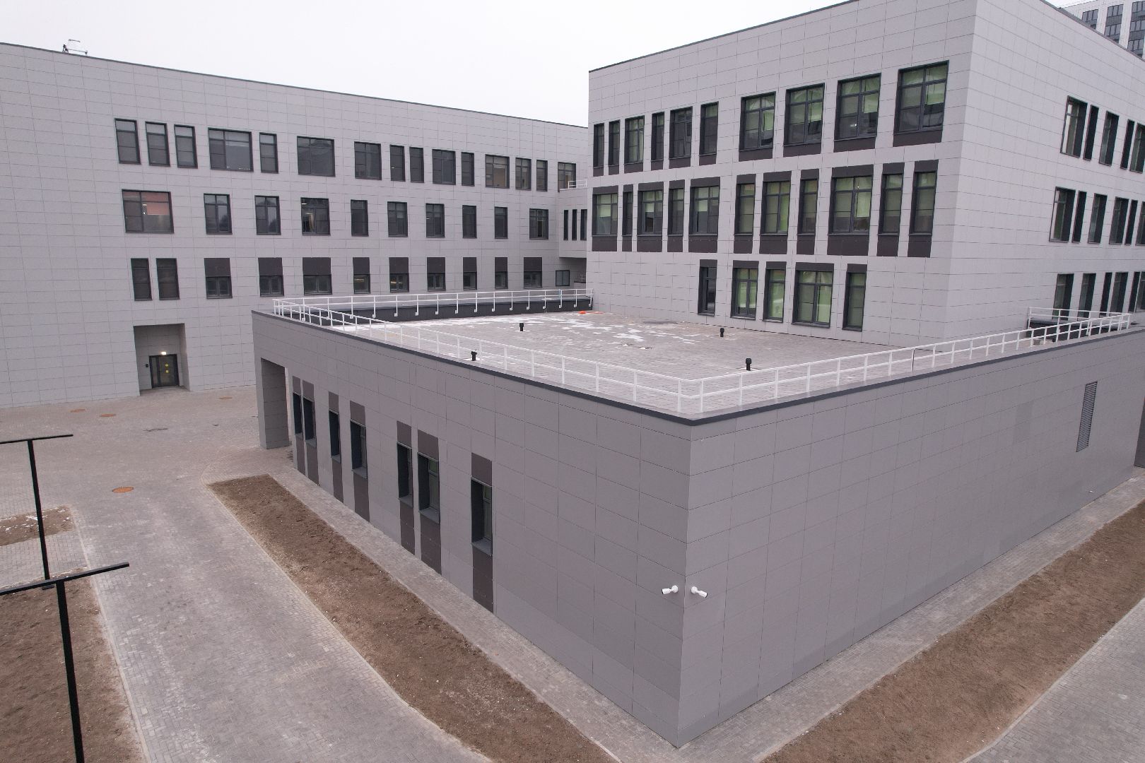 видео с коптера, видное, ленинский городской округ, школа, строительство,