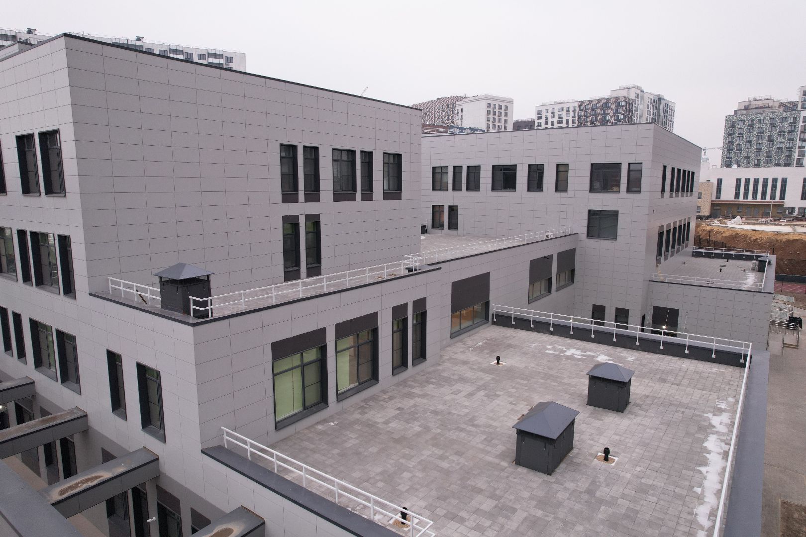 видео с коптера, видное, ленинский городской округ, школа, строительство,