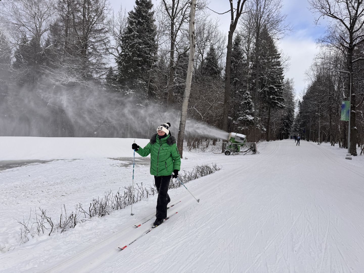 одинцовский парк культуры спорта и отдыха, Пушки оснежения, Лыжники Одинцова, вертикалки,