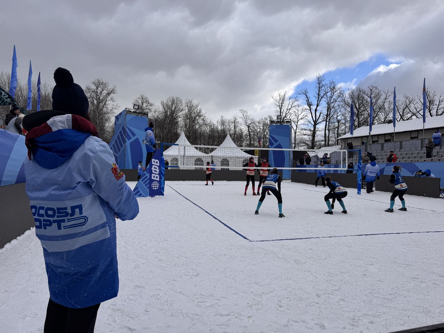 Волейбол на снегу, Чемпионат России, Заречье-Одинцово, вертикалки,