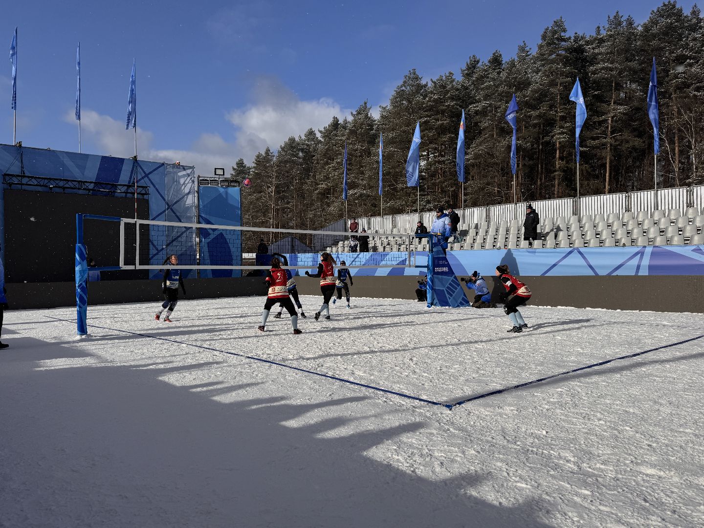 Волейбол на снегу, Чемпионат России, Заречье-Одинцово, вертикалки,