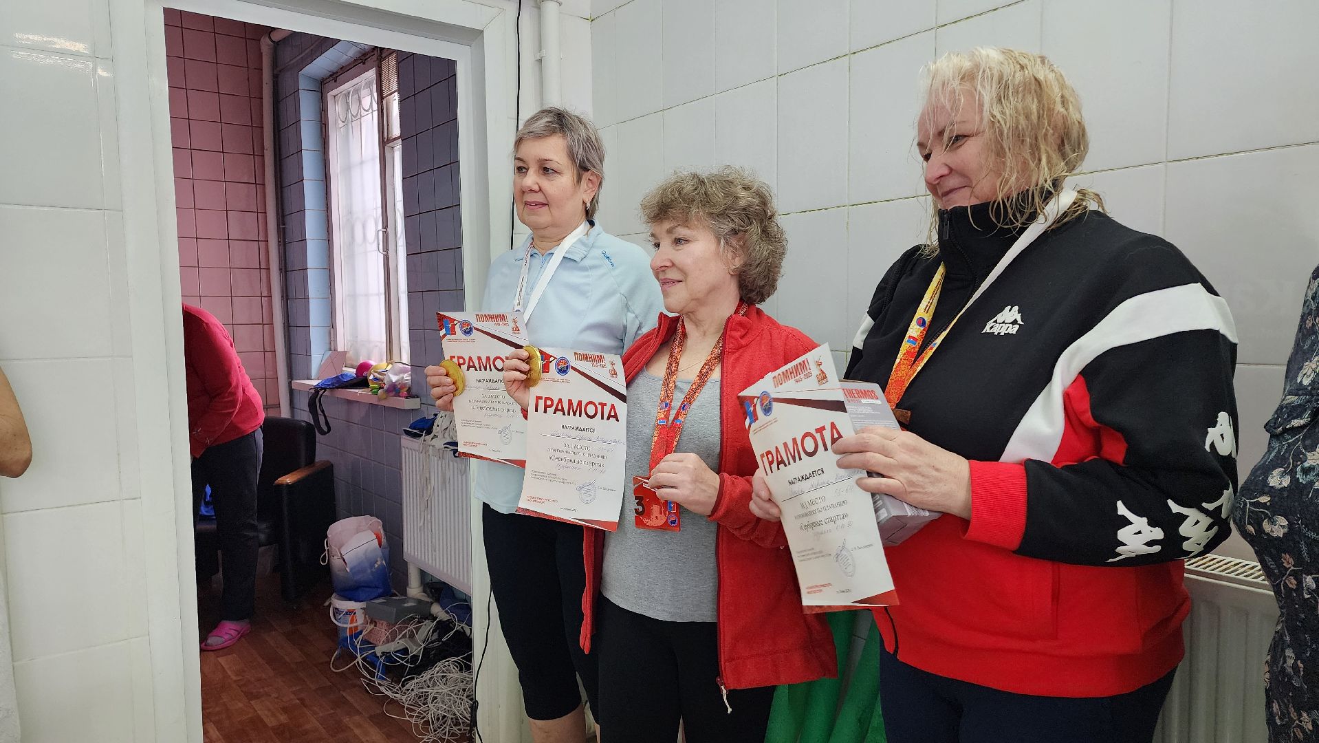 Спортсмены, Плавание, Соревнования, Лобня, Пенсионеры, вертикалки,