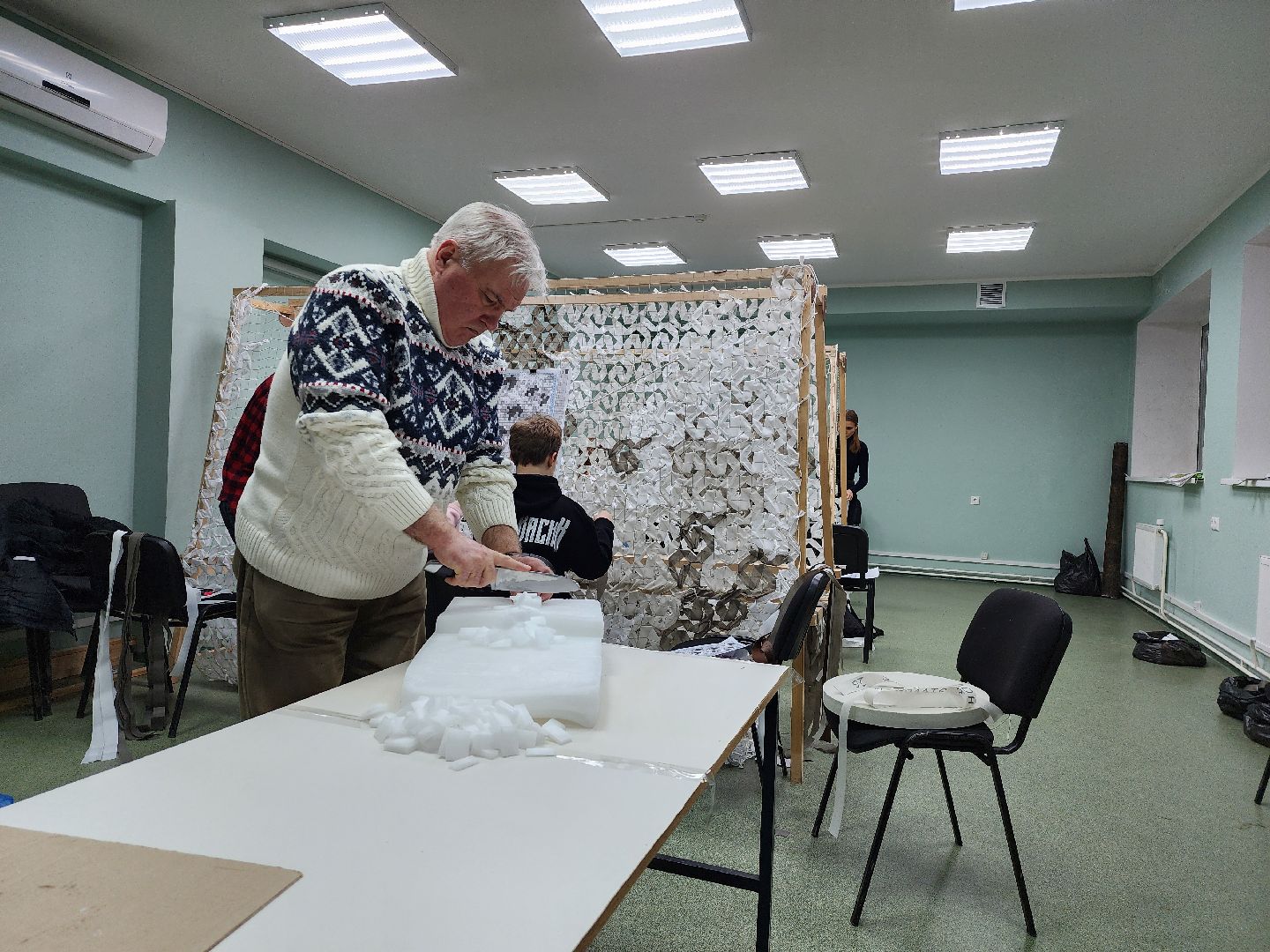 Дубна, Университет Дубна, Окопные свечи, маскировочные сети, Патриотический клуб, вертикалки,