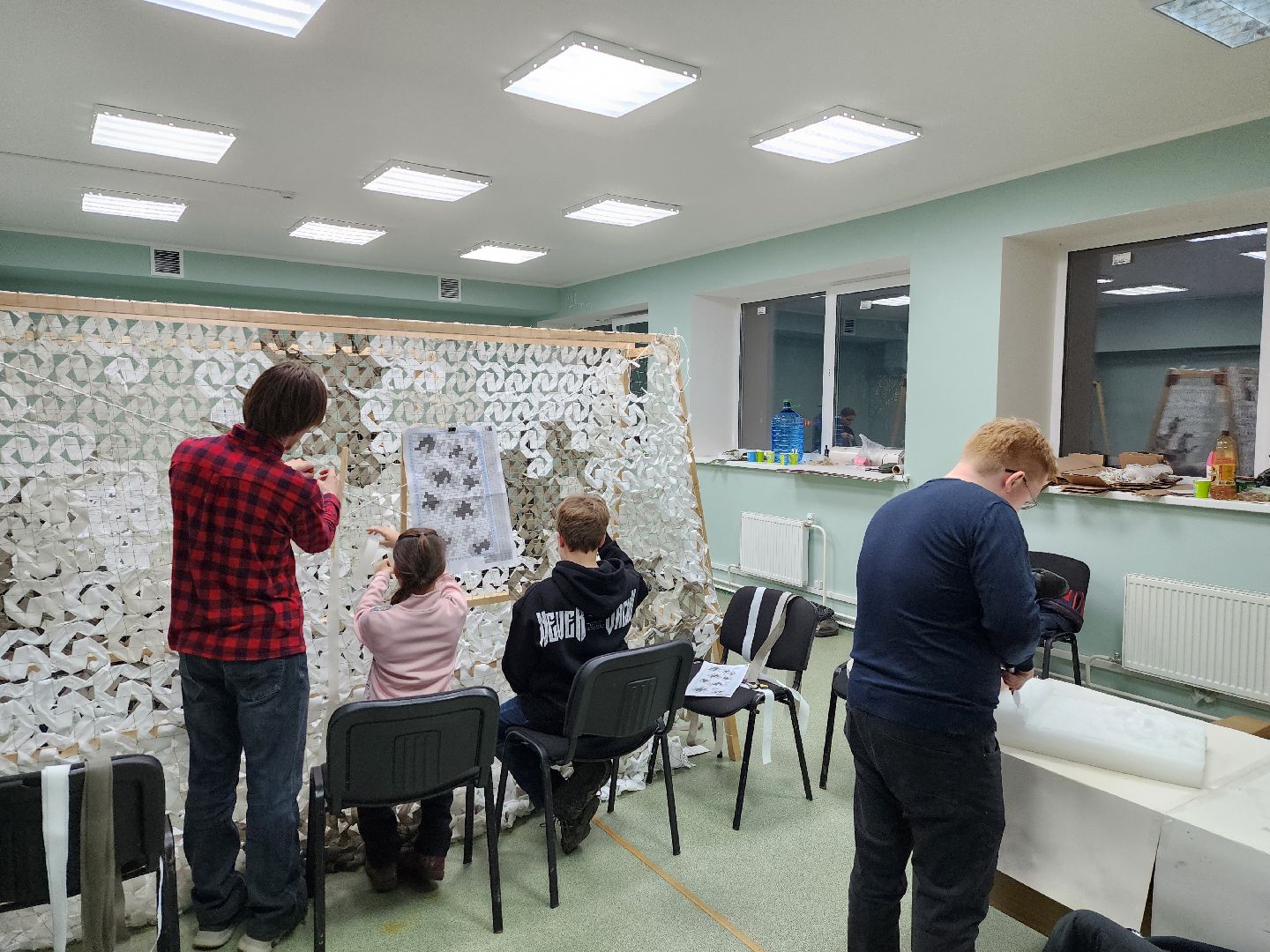 Дубна, Университет Дубна, Окопные свечи, маскировочные сети, Патриотический клуб, вертикалки,