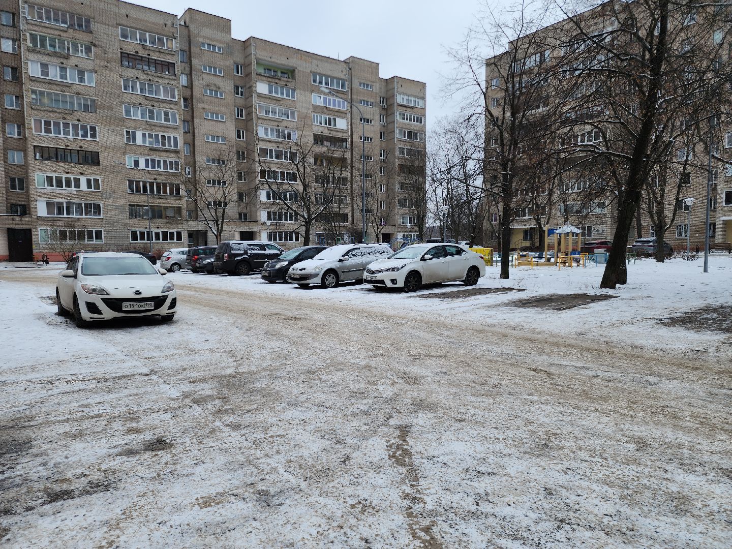 Черноголовка, Благоустройство двора, Парковки, вертикалки,