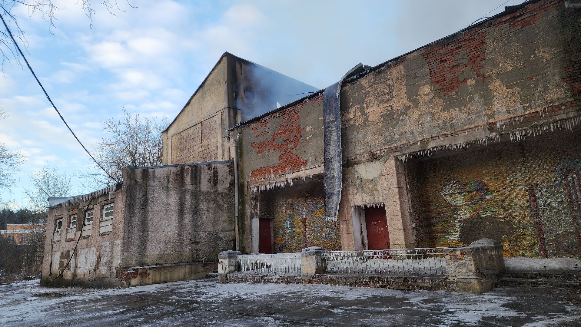 ЧП, Пожар, Дом культуры, Лосино-Петровский, вертикалки,