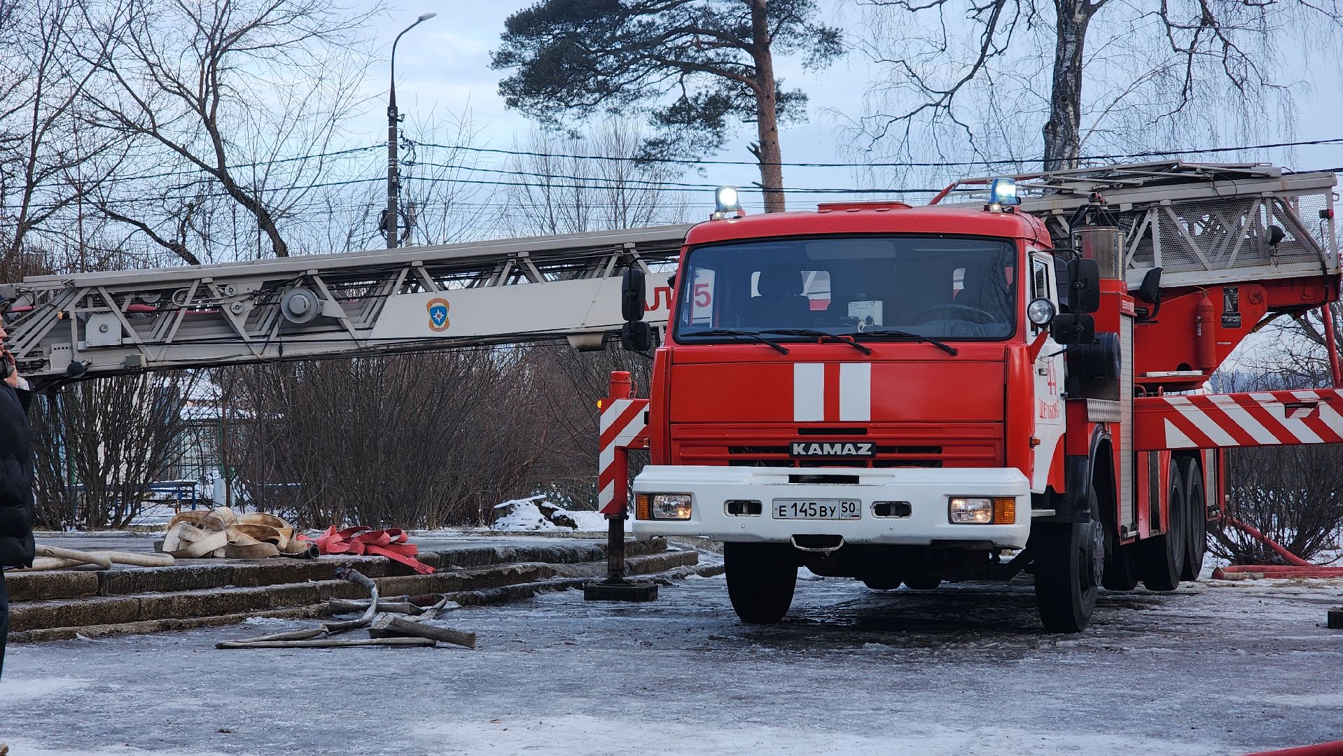 ЧП, Пожар, Дом культуры, Лосино-Петровский, вертикалки,