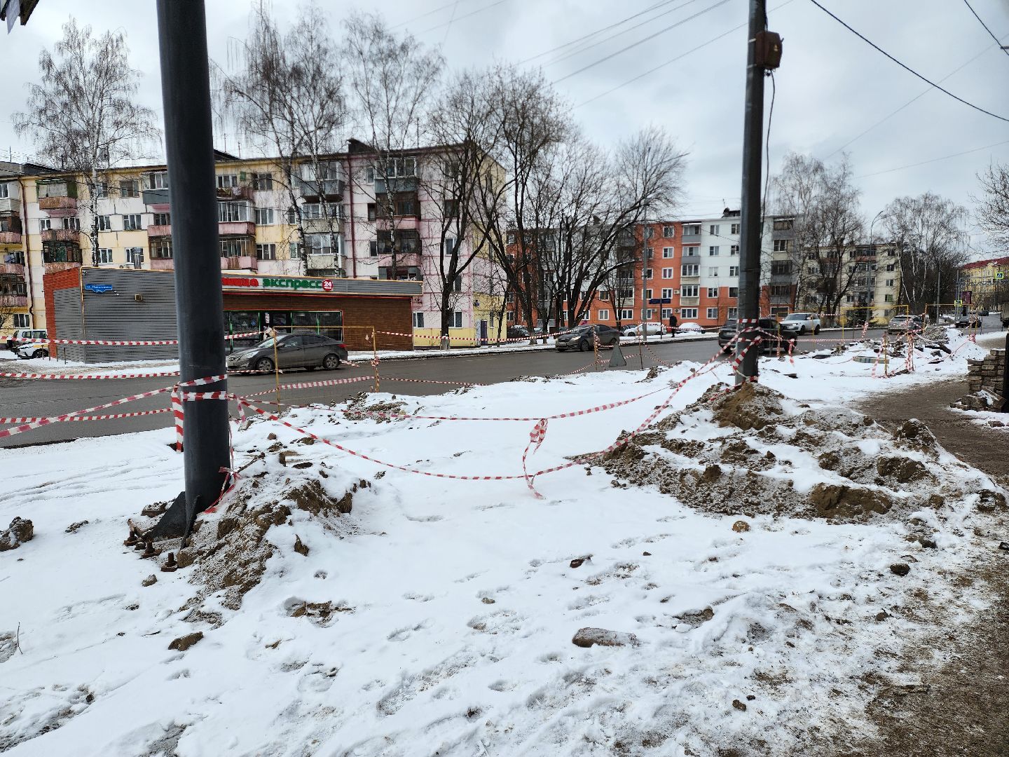 раменское, жкх, ремонт канализационной сети на улице михалевича,