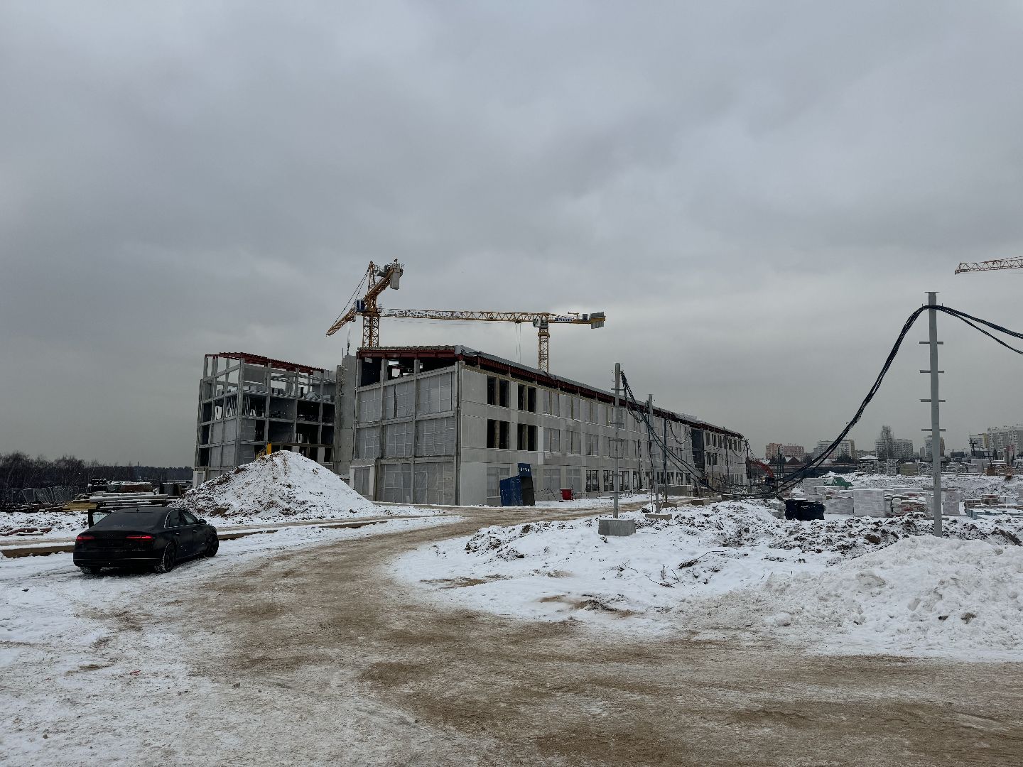 Строительство школы, Брусника, ЖК первый квартал, ленинский городской округ, вертикалки,