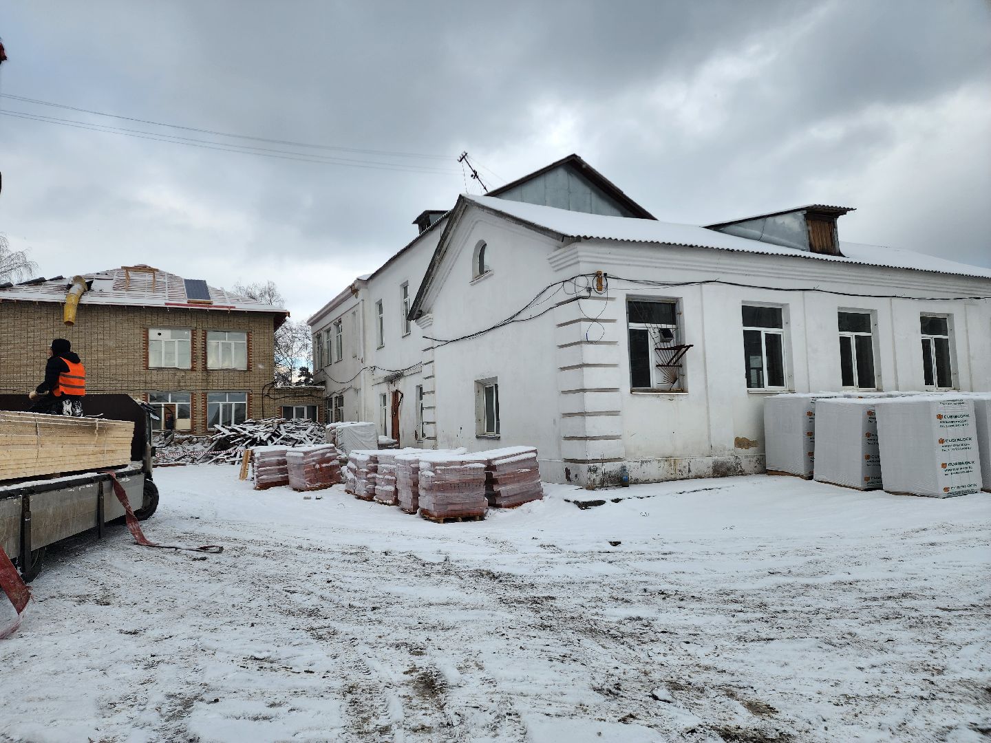 строительство, капитальный ремонт, школа, шатура, вертикалки,