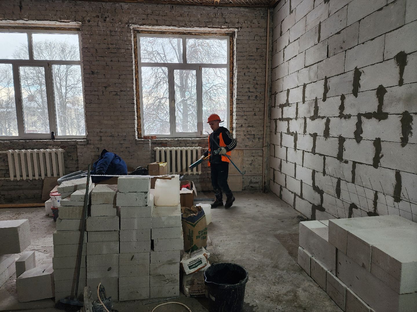 строительство, капитальный ремонт, школа, шатура, вертикалки,