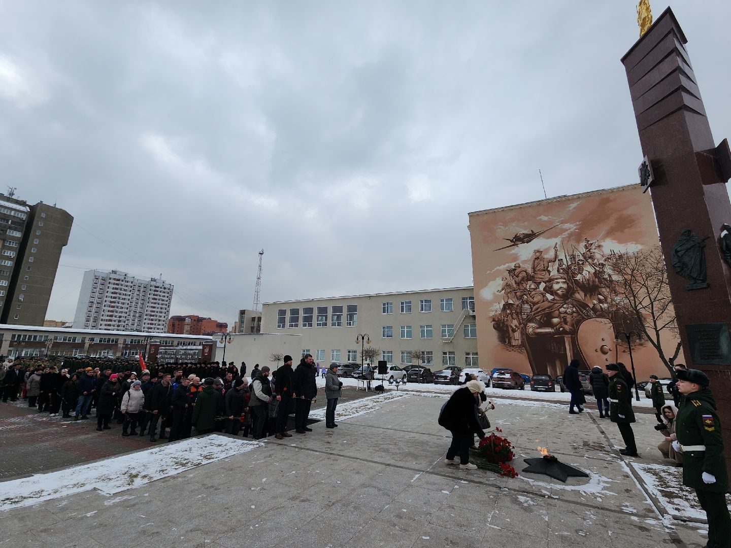 серпухов, подмосковье, возложение цветов, день защитника отечества,