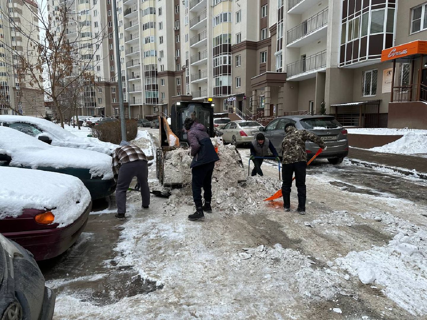 уборка снега, домодедедово,