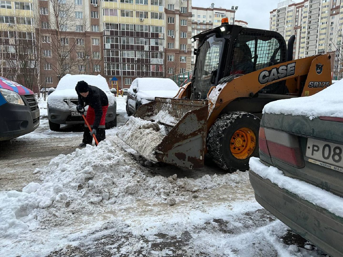 уборка снега, домодедедово,